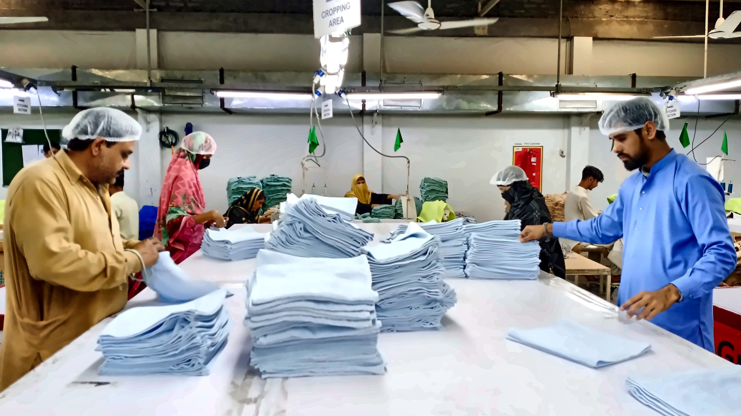 Packing process at Interweave Global