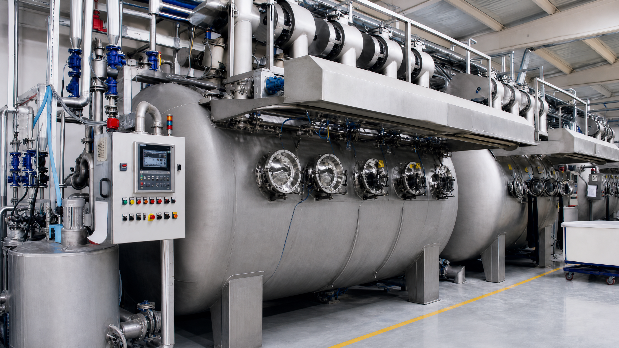 Dyeing process at Interweave Global