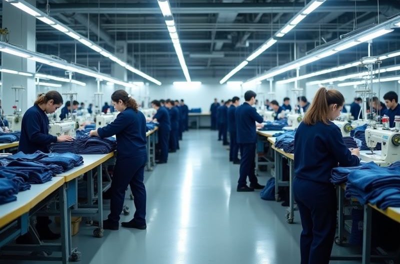 Stitching process at Interweave Global